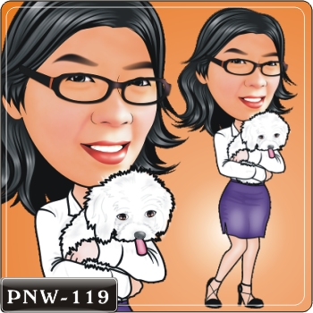 女生人像Q版漫畫PNW-119